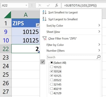 How to count items in an Excel list | TechRepublic