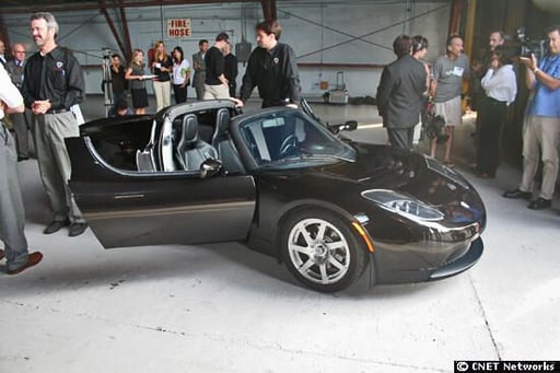 Photos: Tesla’s sports car drives for a penny a mile