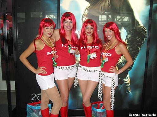 Photos: ‘Booth babes’ then and now