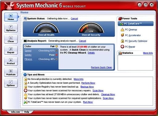 Image: System Mechanic 6 Mobile Toolkit proves a potent troubleshooting tool