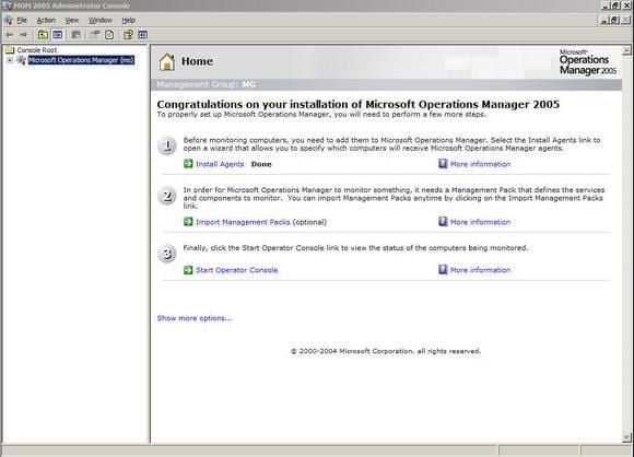 Images: Microsoft Operations Manager 2005