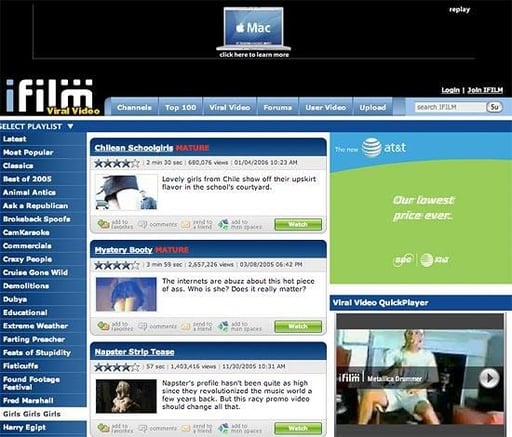 Images: Blue-chip ads, racy content
