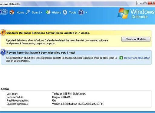Images: Vista tackles spyware