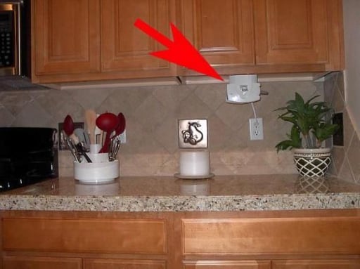 Images: Under-cabinet kitchen laptop
