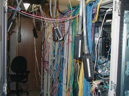 Server room cabling nightmare
