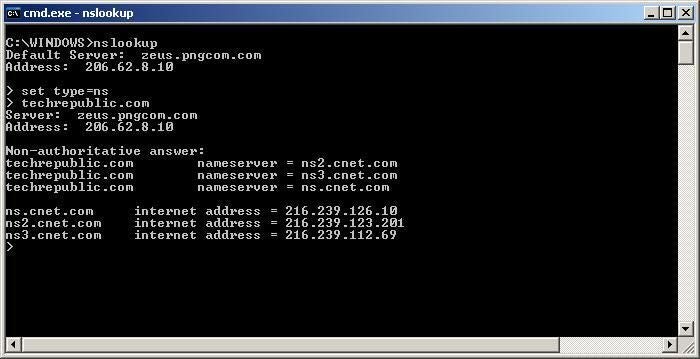 Nslookup Screenshots: Troubleshooting DNS Problems | TechRepublic