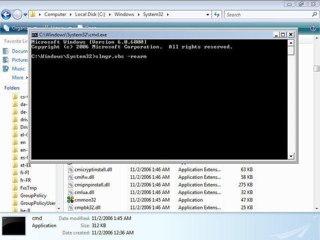 Restoring Vista functionality once in reduced functionality mode