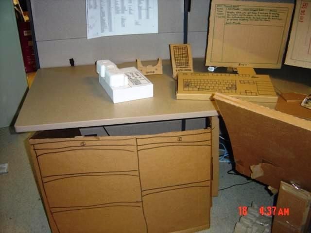 Cardboard Office Pranks : cardboard office prank