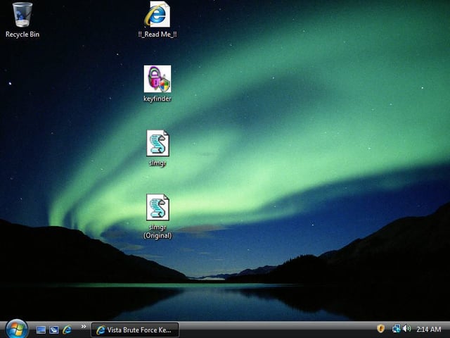 Vista brute force keygen