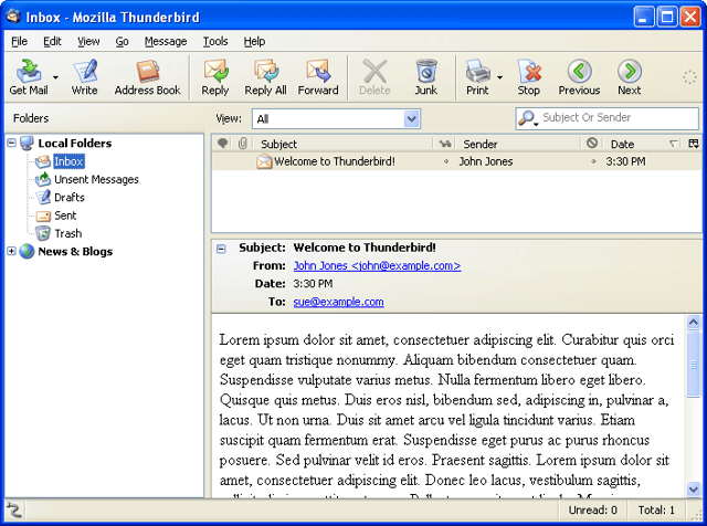 Gallery: Mozilla tunes up Thunderbird 2