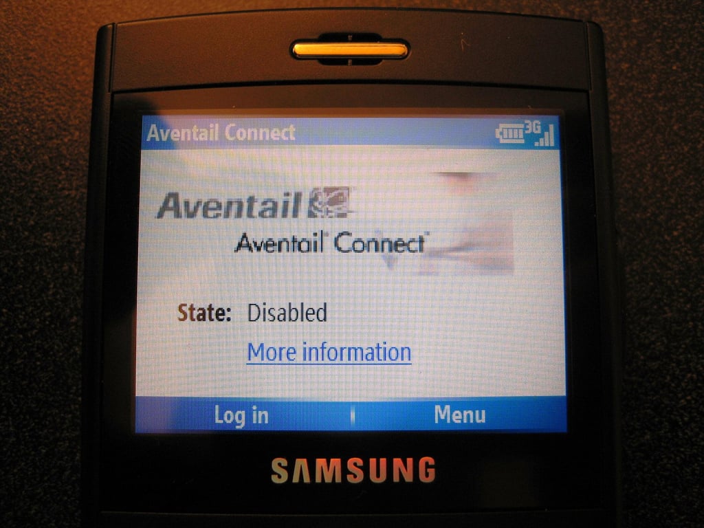 Aventail Connect Mobile (Smartphone) configuring and connecting