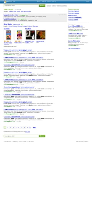Microsoft’s New Live Search