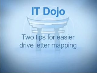 IT Dojo: Quickly map drive letters in Windows XP with SUBST, PUSHD, and POPD