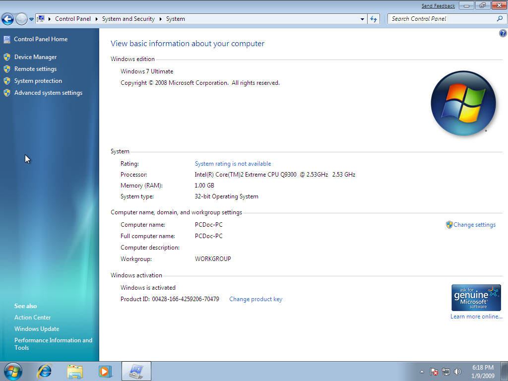 First Look Windows 7 Beta 1 Home Premium Techrepublic