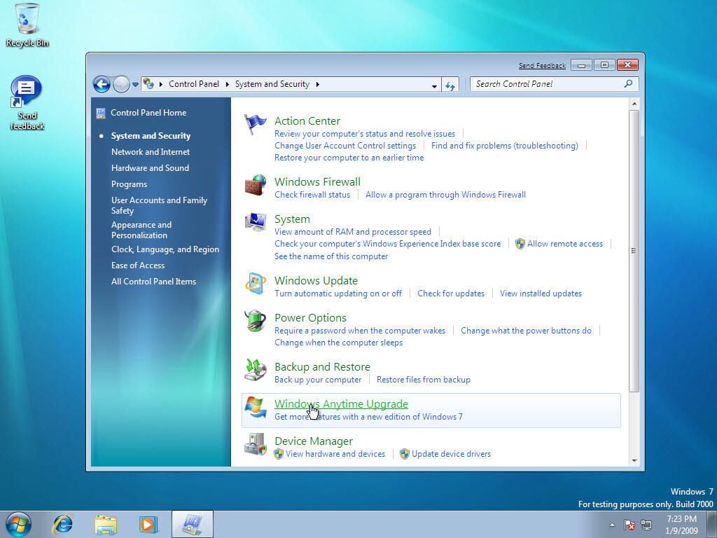 Windows Anytime Upgrade