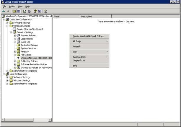 Configuring Wireless settings via Group Policy