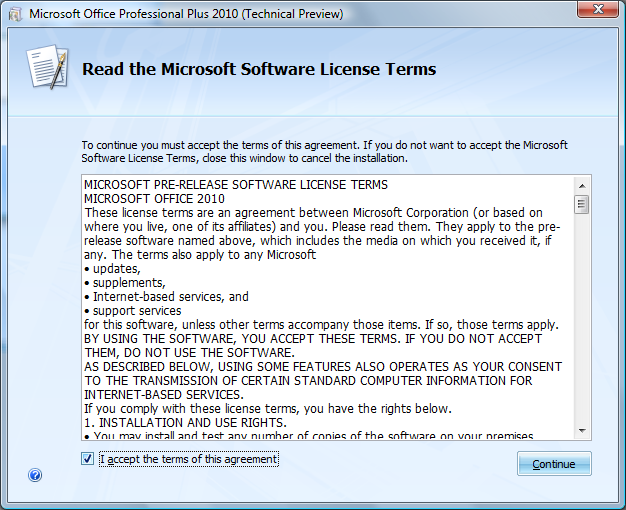 Office 2010 (technical preview) screenshots