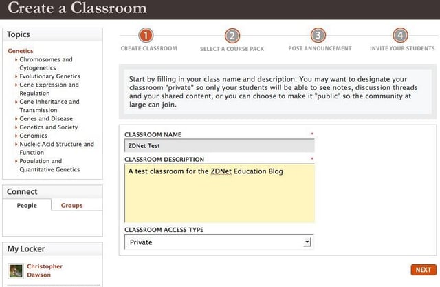 Scitable Virtual Classroom Setup