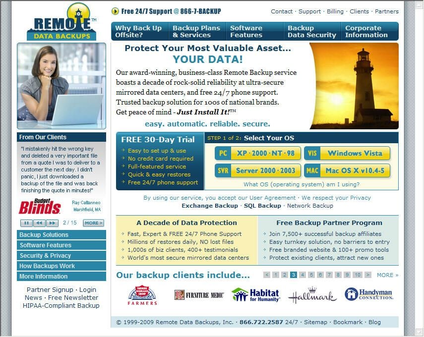 Spotlight: Remote Data Backups service