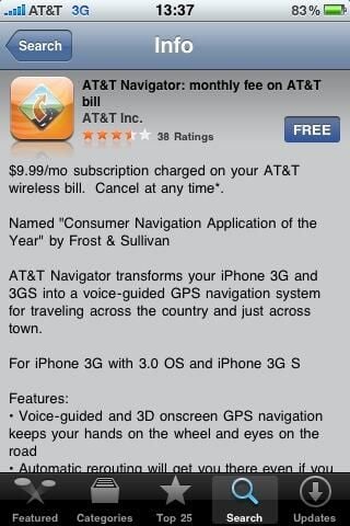 Image Gallery: Walk through AT&T Navigator on the Apple iPhone 3GS