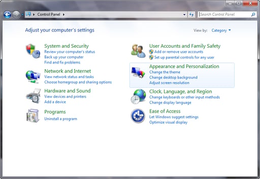 Windows 7 Walkthrough: Appearance and Personalization Control Panel ...