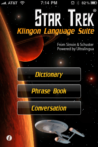 Geek Gifts 2009: Klingon Language Suite for the iPhone
