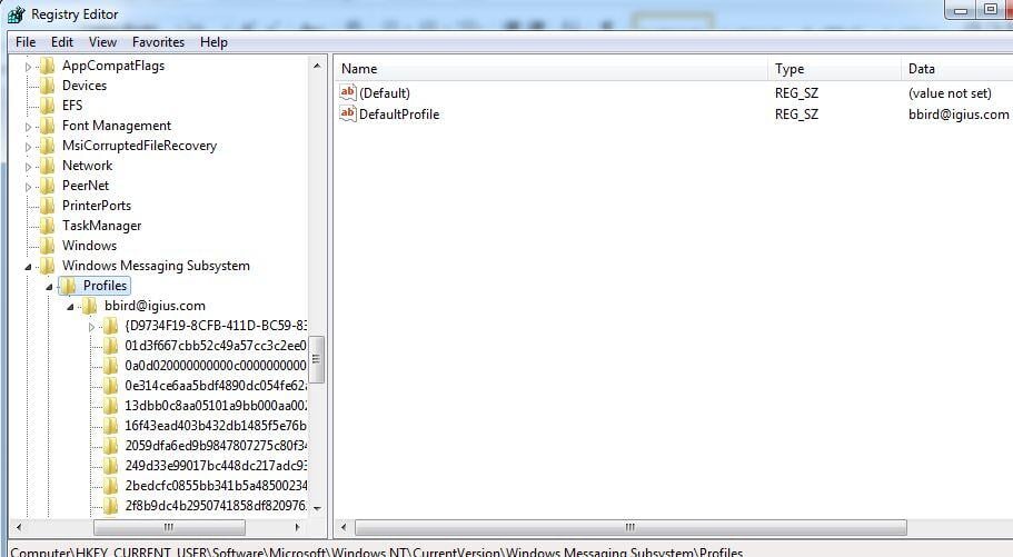How to rename your Microsoft Outlook Mail Profile