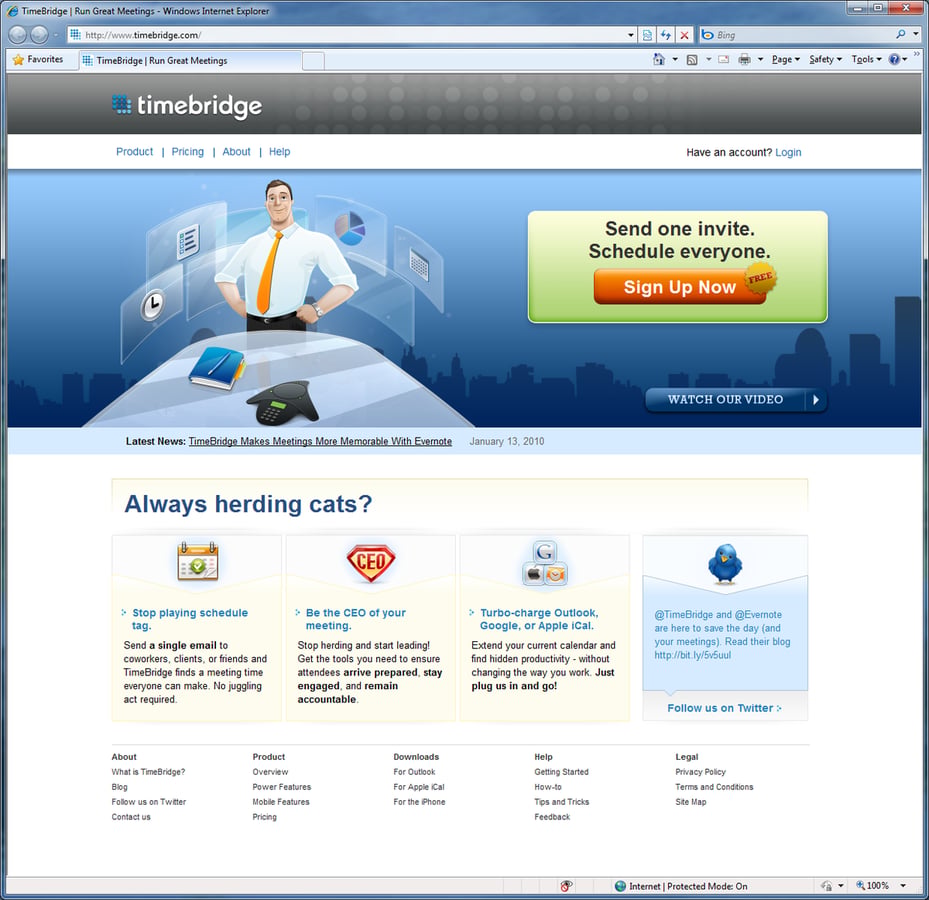 Spotlight: Timebridge meeting scheduler