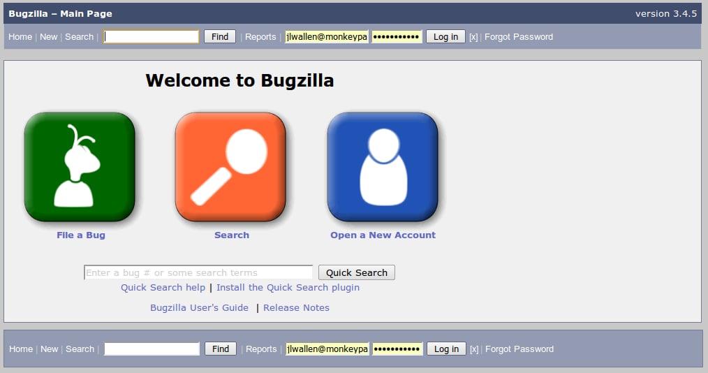 Spotlight: Bugzilla tracking application