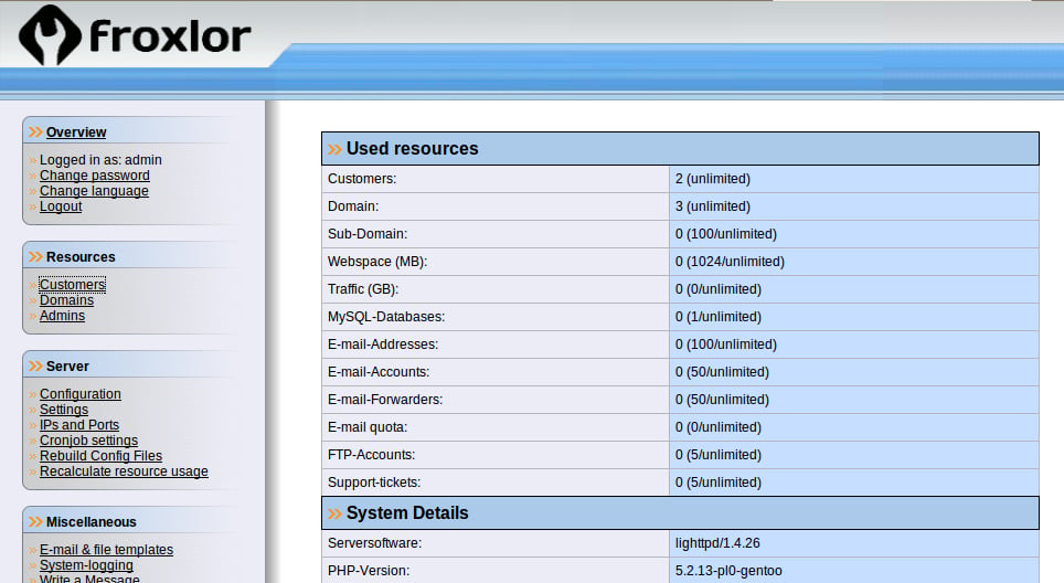 Spotlight: Froxlor Server Management Panel