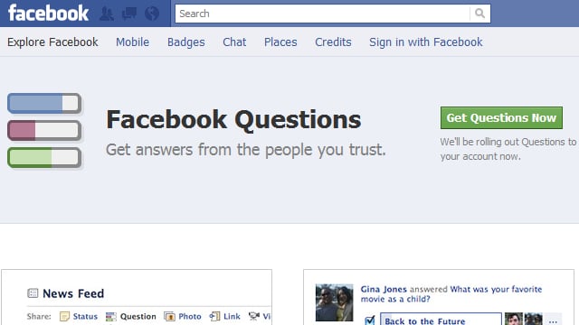 A quick hands-on with Facebook Questions beta
