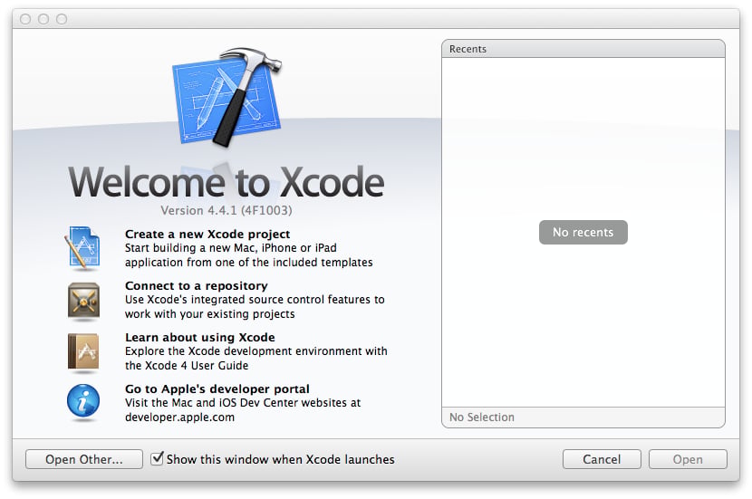Screenshots: Xcode application default templates - TechRepublic