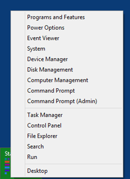 Screenshots: Use Win+X Menu Editor to customize Windows 8