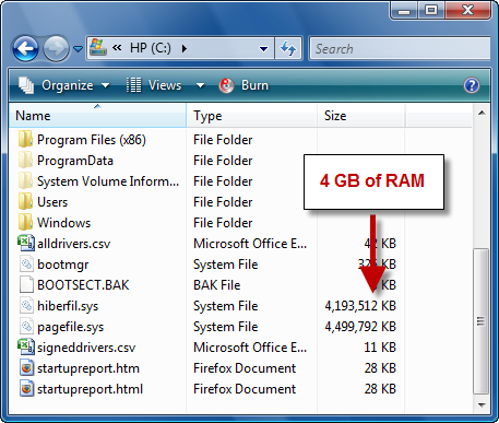 Delete hiberfil.sys by disabling Windows Hibernate function