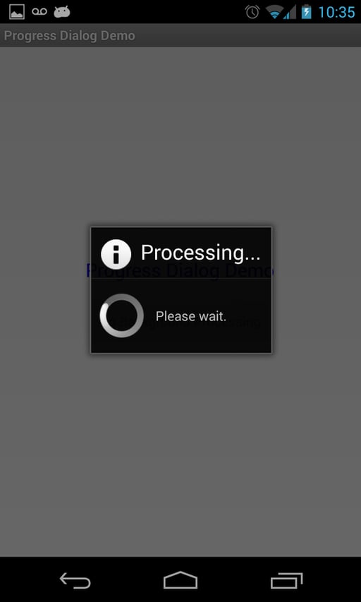 Create a transparent progress dialog on Android
