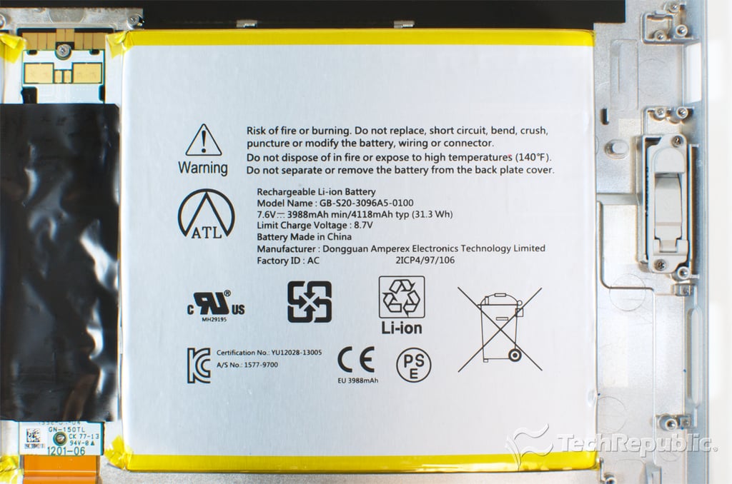 Microsoft Surface 2 teardown
