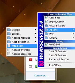 Create virtual hosts in a WAMP server