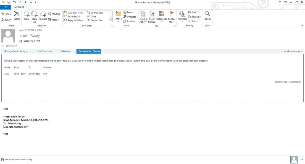 Conversation Filer