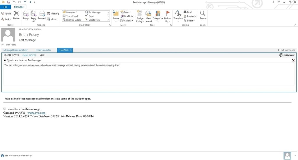 Messageware TakeNote