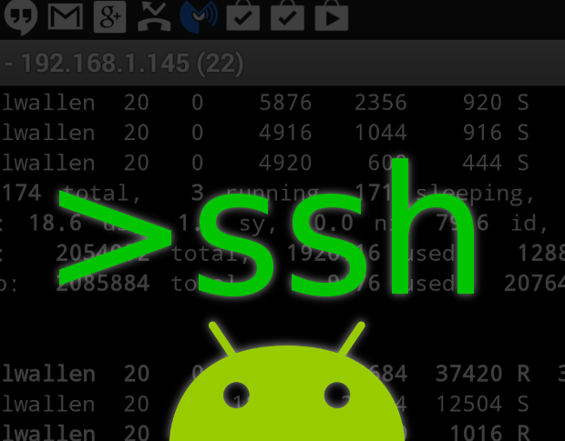 Easily make an SSH connection from your Android device