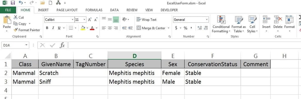 How to add a UserForm to aid data entry in Excel