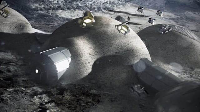 Photos: The 3D printed moon base of the future
