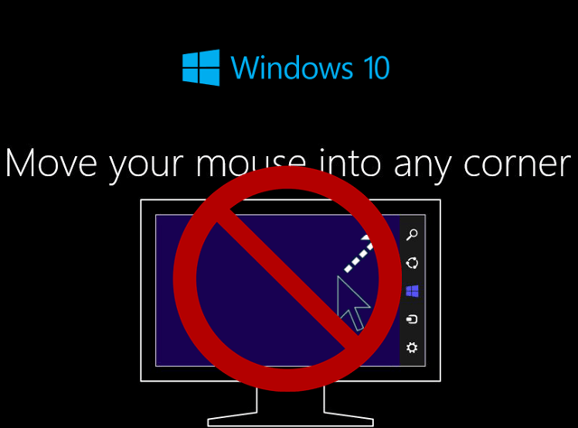Say good-bye to the Charms Bar on the Windows 10 desktop