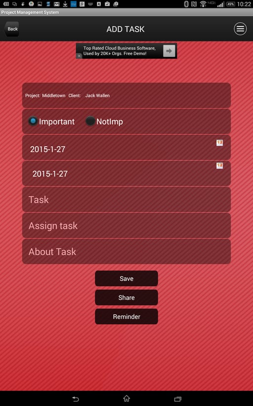 Project Management System