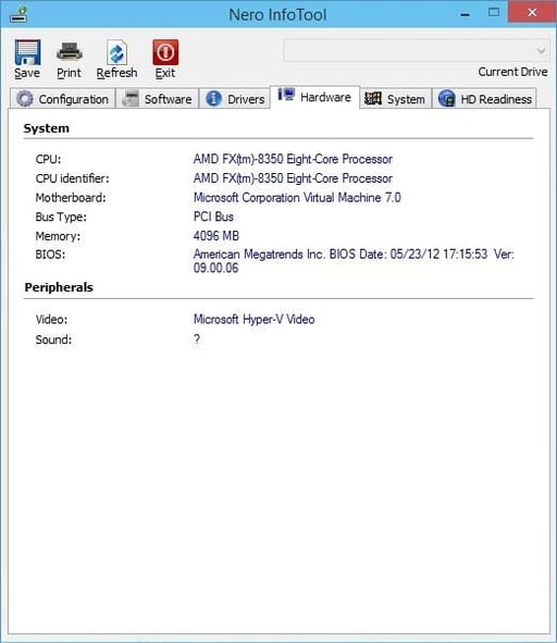 Nero InfoTool