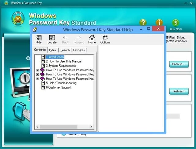 Windows Password Key Standard