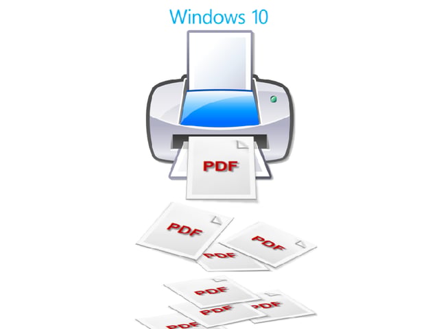 Take advantage of the Microsoft Print to PDF feature in Windows 10