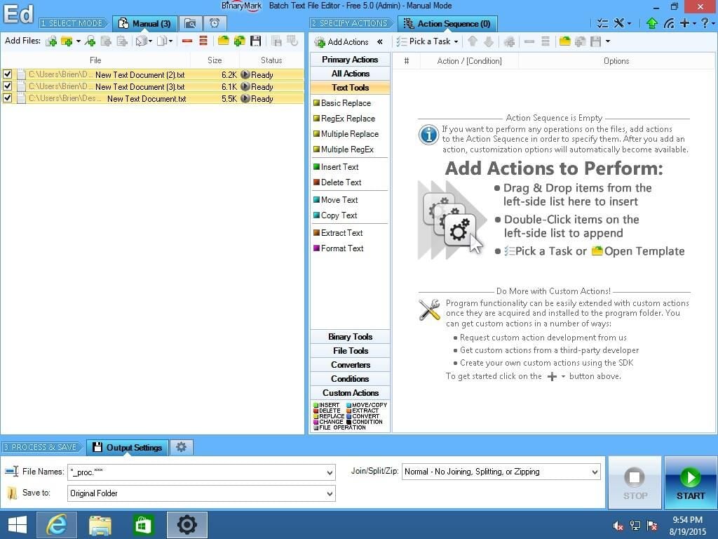 Batch Text File Editor