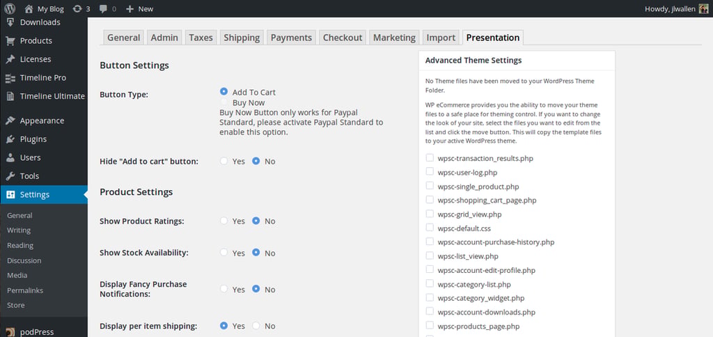 WP eCommerce