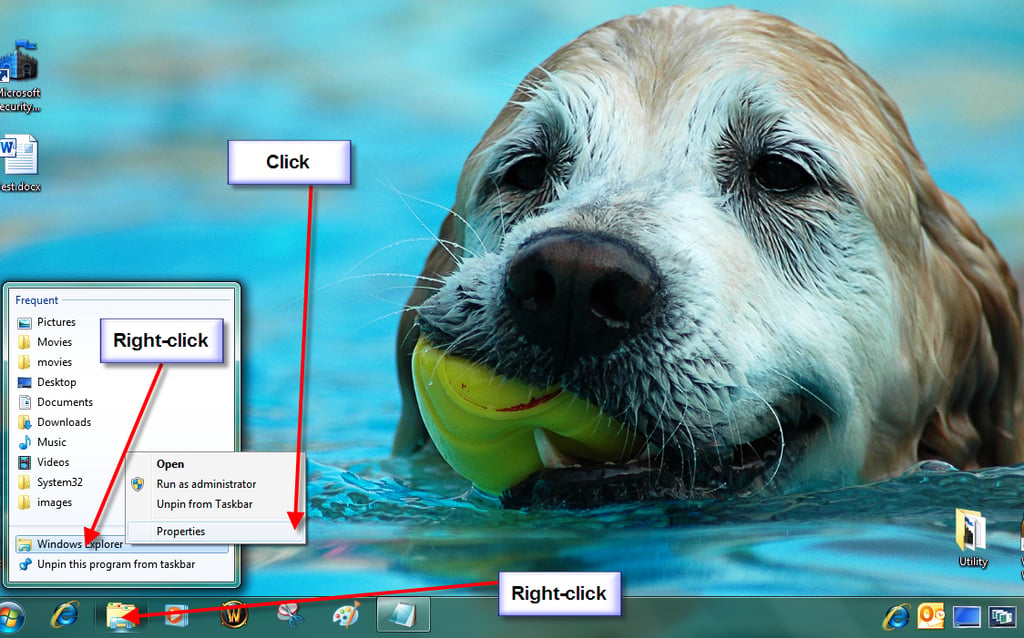 Two ways to make Windows 10 File Explorer open specific folders